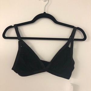 Black Lace Triangle Bralette